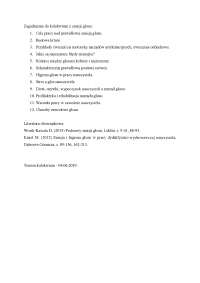 Emisja głosu - zagadnienia na kolokwium