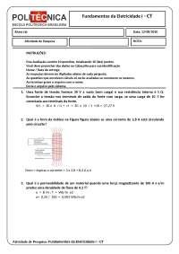 Atividade de Pesquisa - Fundamentos da Eletricidade I