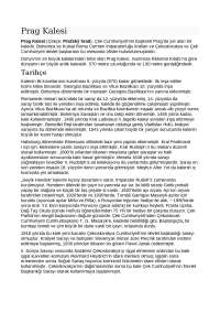 Storia di Praga in Turco