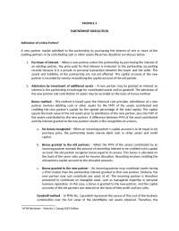 PARTNERHSIP DISSOLUTION