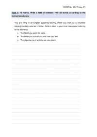 WRITING B2 EXAMPLE OF EXAM - Docsity