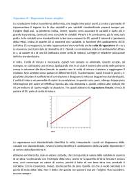 Regressione lineare semplice - Docsity