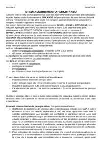 assorbimento percutaneo