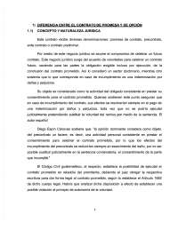 DIFERENCIA ENTRE EL CONTRATO DE PROMESA Y DE OPCION