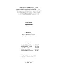 Experimento de brazo robótico