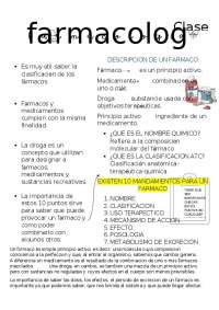 DESCRIPCION D EUN FARMACO