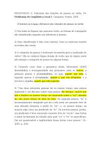 Estrutura da Relação de Pessoa no Verbo: Análise de Benveniste