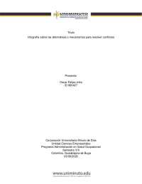 infografia para resolver conflictos