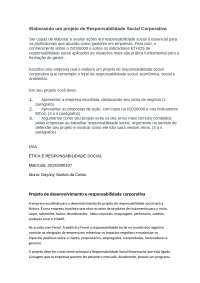 projeto de responsabilidade social