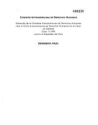 Demanda de la Comisión Interamericana de Derechos Humanos ante la Corte ...