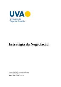 Estratégia de negociação