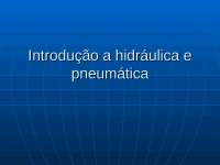 hidraulica apresentaçao