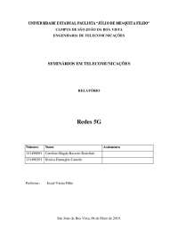 Revisão bibliográfica sobre 5G