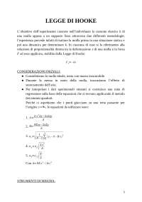 Relazione: Legge di Hooke