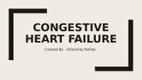 Pathology of congestive heart failure