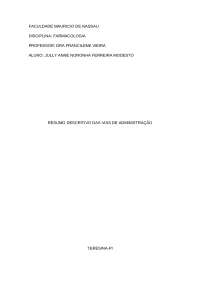 Vias de Administração de Fármacos: Um Resumo Descritivo