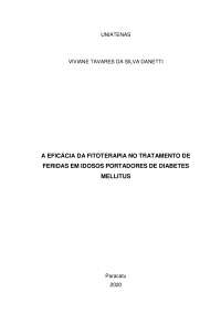 A eficácia da fitoterapia no tratamento de feridas em idosos portadores de diabetes mellitus.