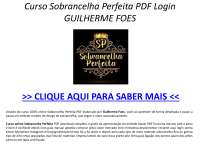 Curso Sobrancelha Perfeita PDF LoginGUILHERME FOES