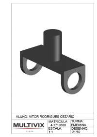 Desenho Técnico em 3D formato padrão