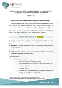 Registro para Prestadores de Serviços em Análise do Comportamento