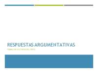 Respuestas argumentativas