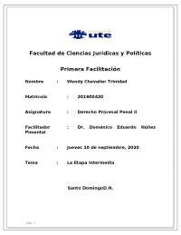 Derecho Procesal Penal II: La Denuncia y La Querella