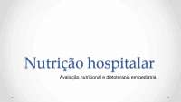 TERAPIA NUTRICIONAL EM PACIENTES PEDIÁTRICOS