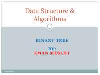 Binary tree introduction- data structure - Docsity