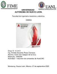 Comandos del AUTOCAD