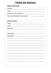 Ficha de lectura primaria