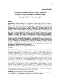 Técnicas de extração de comedões