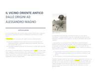 Il Vicino Oriente Antico Cap 1 2 3 Docsity
