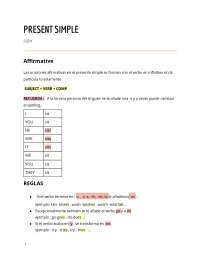 Present simple Apuntes - Docsity