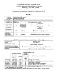 Plano de Atividades de Engenharia Econômica na USP - Turma EM49C (2020)