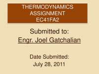 Thermodynamics 1 by Hipolito Sta. Maria