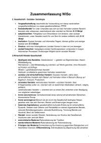 WiSo Zusammenfassung
