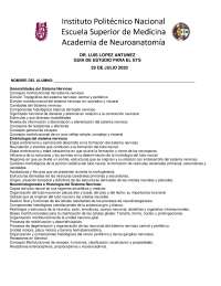 Temario ETS Neuroanatomía "ESM"