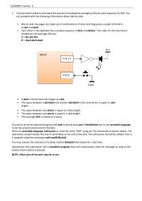 Tutorial 5 Embedded Microcontrollers - Docsity