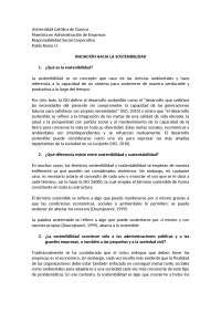 Sostenibilidad, conceptos