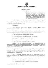 Circular 2936 de 1999: Informações obrigatórias em contratos de crédito bancário