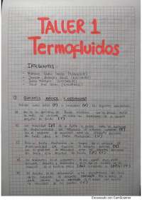 Taller termofluidos sobre conversiones