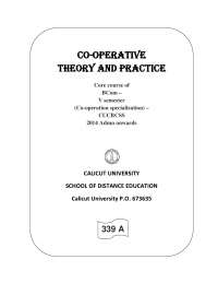 CO-OPERATION IN INDIA