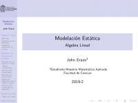 modelacion estatica basica