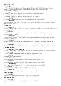 Funções e Operadores do Excel: Guia Completo