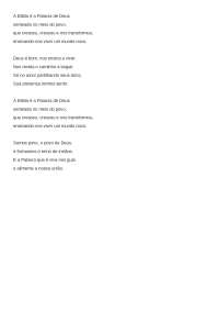 A Bíblia: A Palavra Viva de Deus