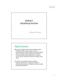 Klasyfikacja kosztów: pojęcie, rodzaje i podziały, wydatki