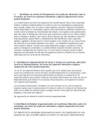 Análisis de Reingeniería, JIT y Estrategias Organizacionales en una Película