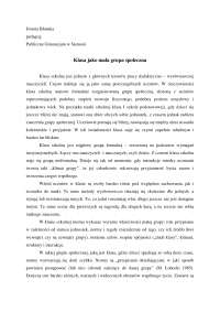 Klasa jako mała grupa społeczna