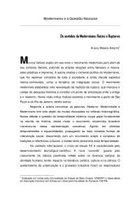 modernismo e a questão nacional