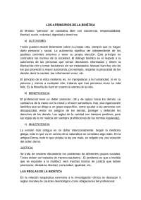 Bioetica, principios y reglas